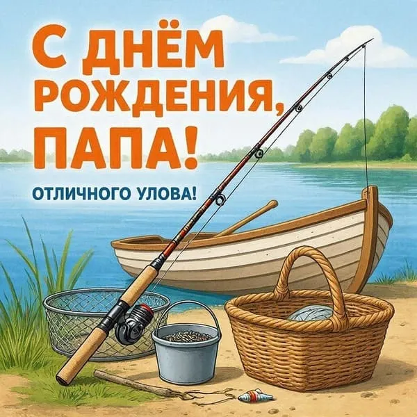 Рыболовные снасти, лодка и водная гладь — для рыбака — Рыбной удачи всегда