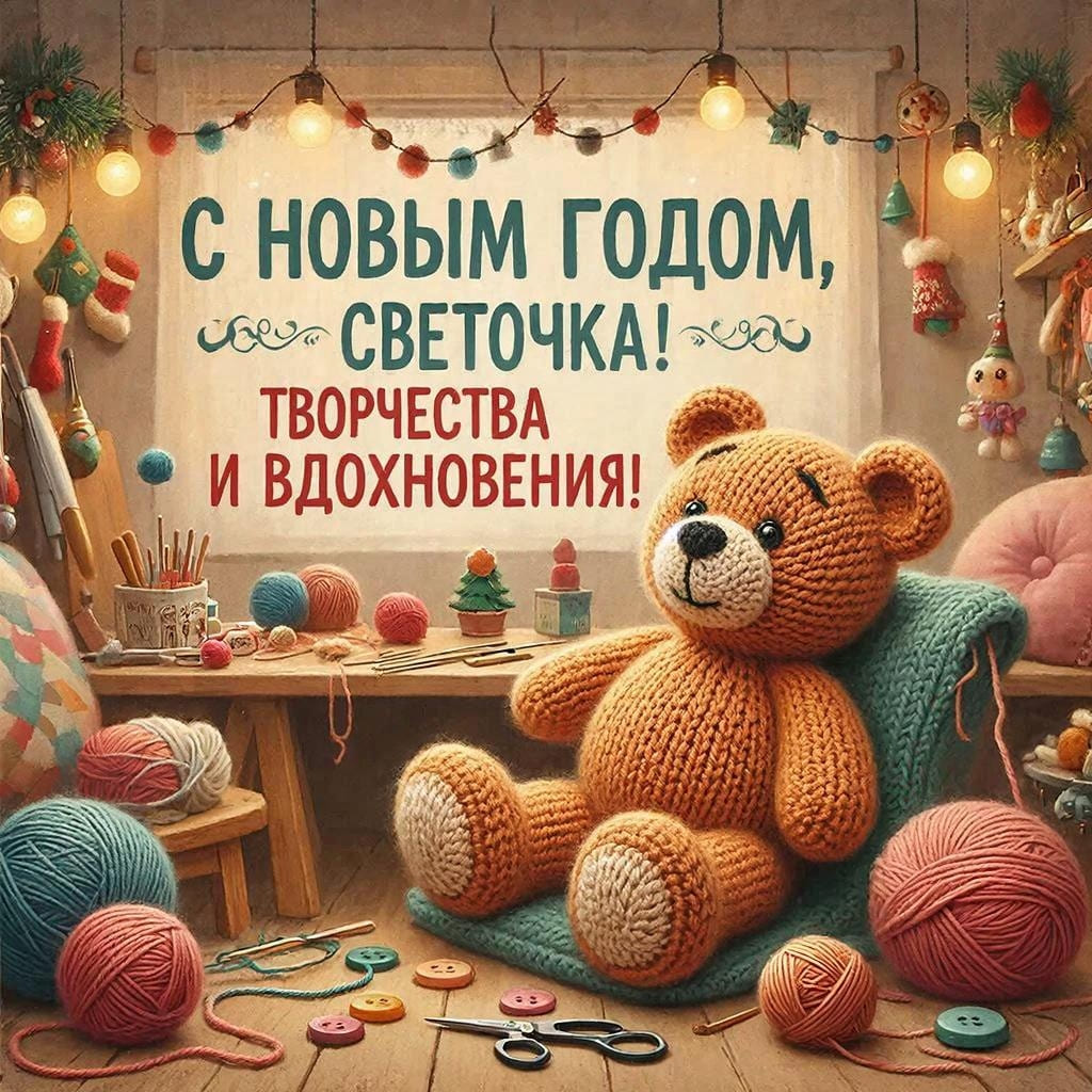 Рукодельная мастерская с вязаной игрушкой — С Новым годом, Светланочка! Творчества и вдохновения!