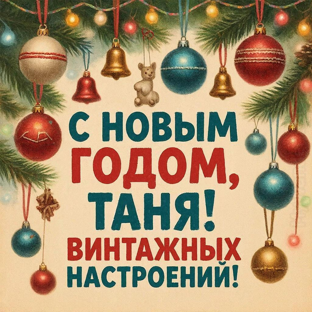 Елочные игрушки в ретро-стиле на верёвочке — С Новым годом, Таня! Винтажных настроений